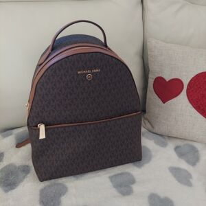 NWT Michael Kors Valerie Brown Backpack